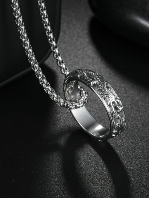 SM-Men's Jewelry Titanium Steel Geometric Hip Hop Necklace 1