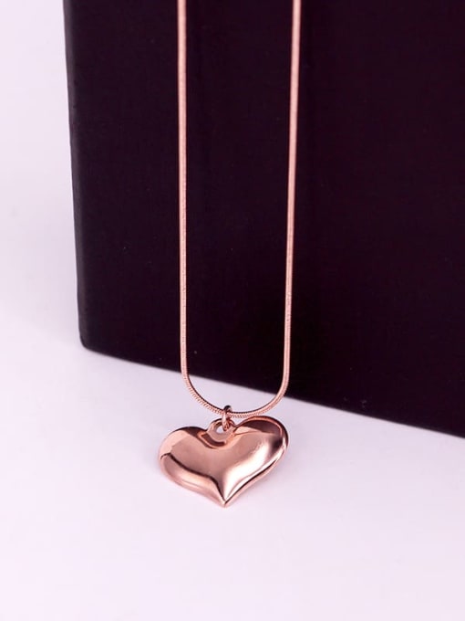 K.Love Titanium Steel Heart Minimalist Necklace 4