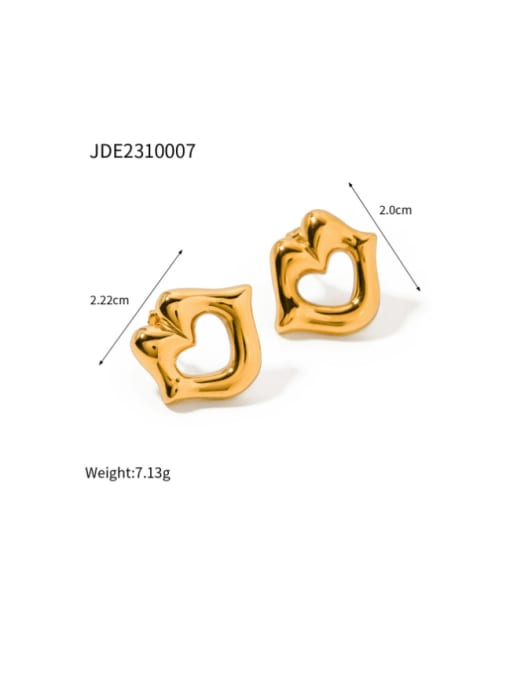 J&D Stainless steel Mouth Hip Hop Stud Earring 2