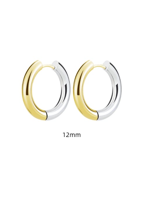 4.0*12 Gradual Gold  Only One Titanium Steel Geometric Minimalist Single Earring