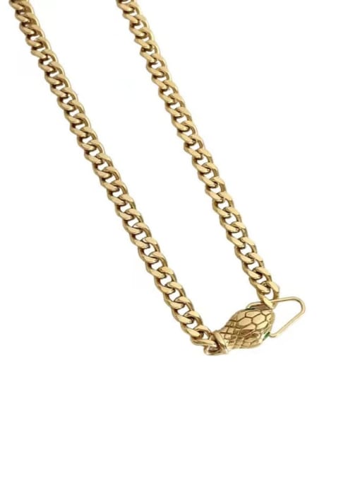 DDK039 Golden Necklace Trend Leopard Stainless steel Cubic Zirconia Bracelet and Necklace Set