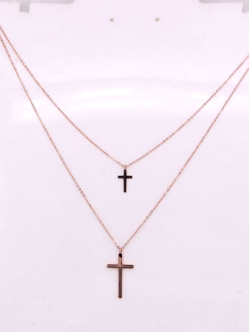 K.Love Titanium Cross Dainty  Necklace 4