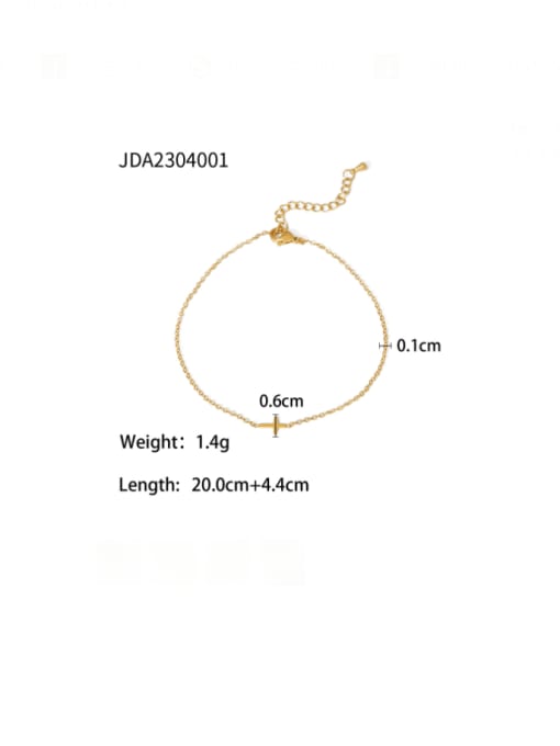 JDA2304001 Stainless steel Cross Minimalist Bracelet