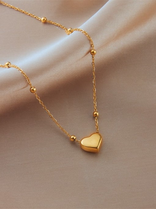 K.Love Titanium Steel Heart Dainty Necklace 3