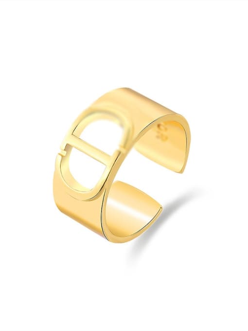 JR21121040 Brass Geometric Minimalist Stackable Ring