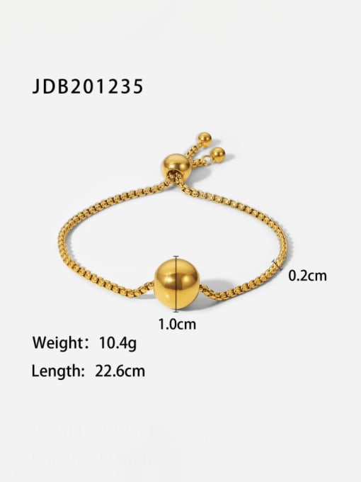 J&D Stainless steel Round Vintage Adjustable Bracelet 3