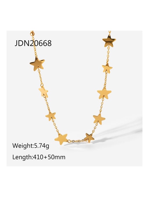JDN20668 Stainless steel Star Trend Necklace