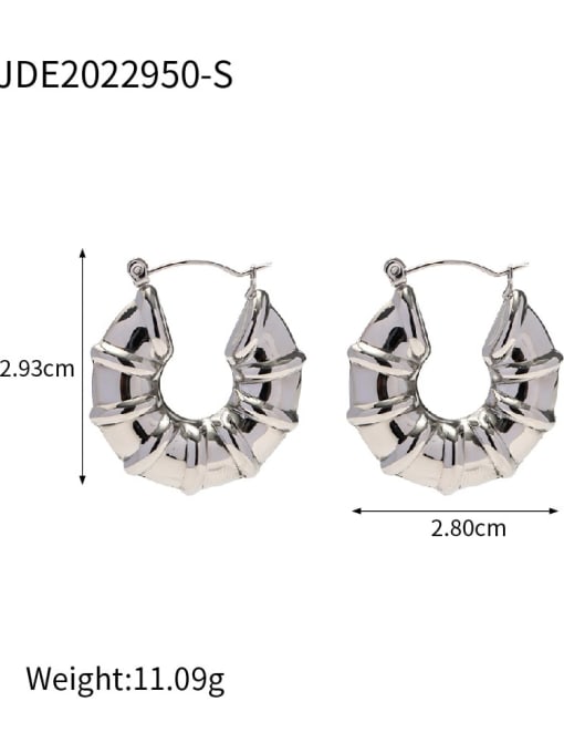 JDE2022950 S Stainless steel Geometric Trend Stud Earring