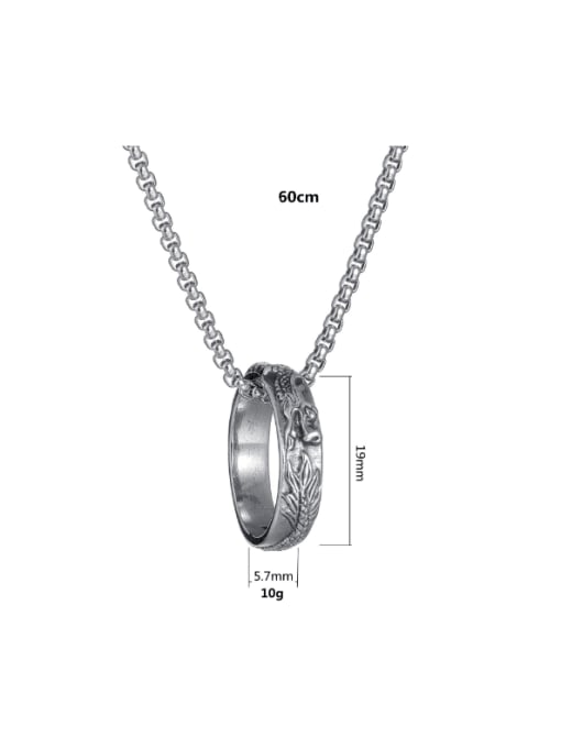 SM-Men's Jewelry Titanium Steel Geometric Hip Hop Necklace 2