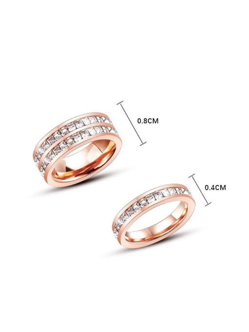 SM-Men's Jewelry Titanium Steel Rhinestone Geometric Minimalist Band Ring 2