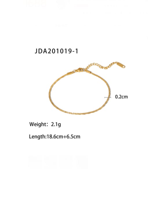  JDA201019-1 Stainless steel Cross Minimalist Bracelet