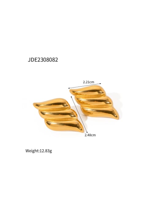 JDE2308082 Stainless steel Geometric Trend Stud Earring