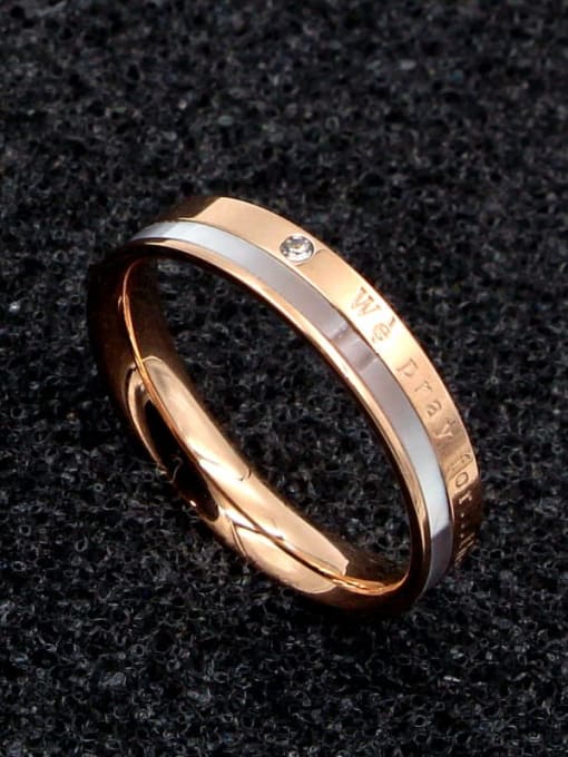K.Love Titanium Shell Minimalist Band Ring 0