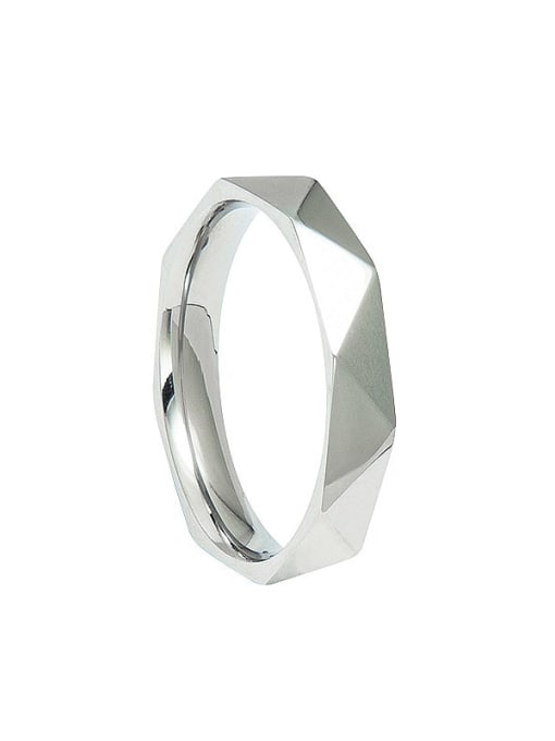 steel Titanium Steel Geometric Minimalist Band Ring