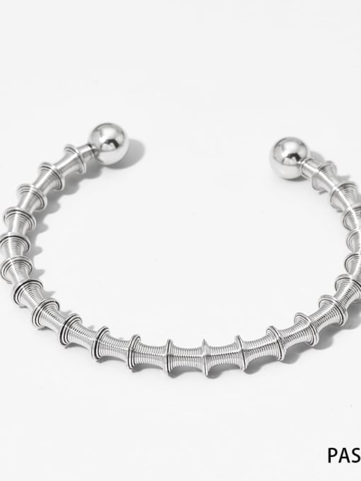 PAS1020 Stainless steel Geometric Trend Cuff Bangle