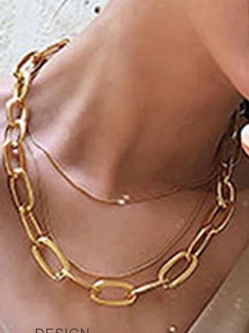 YAYACH Titanium Steel Geometric Vintage Necklace 1