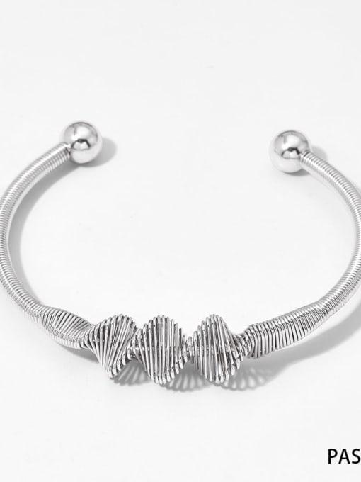 PAS1019 Stainless steel Geometric Trend Cuff Bangle