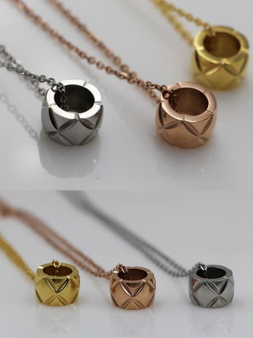 K.Love Titanium Round Dainty Necklace 2