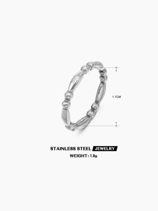 Steel Ring Stainless steel Irregular Vintage Band Ring