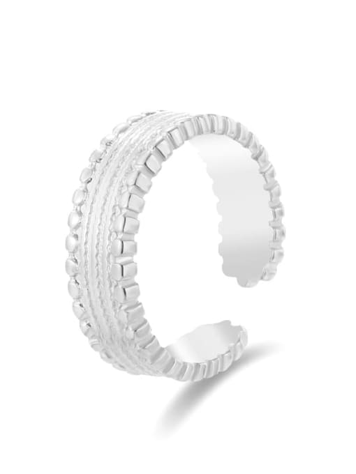 SR22011310S Stainless steel Geometric Minimalist Band Ring