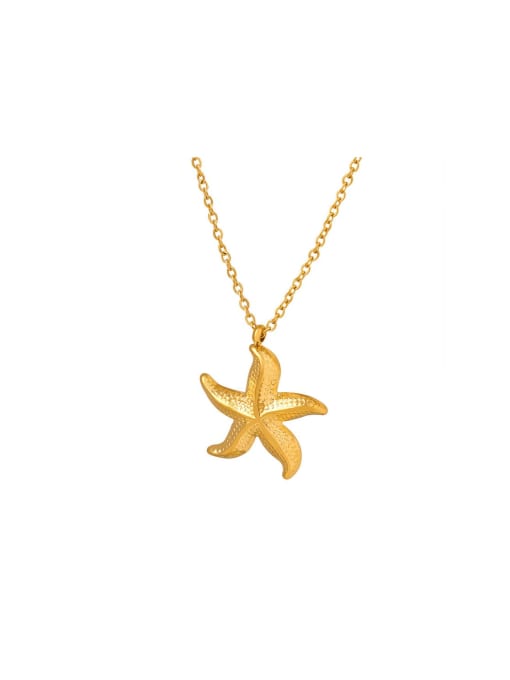 MAKA Titanium Steel Pentagram Trend Necklace