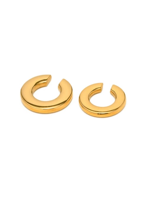 JDE2302102 Stainless steel Geometric Minimalist Hoop Earring