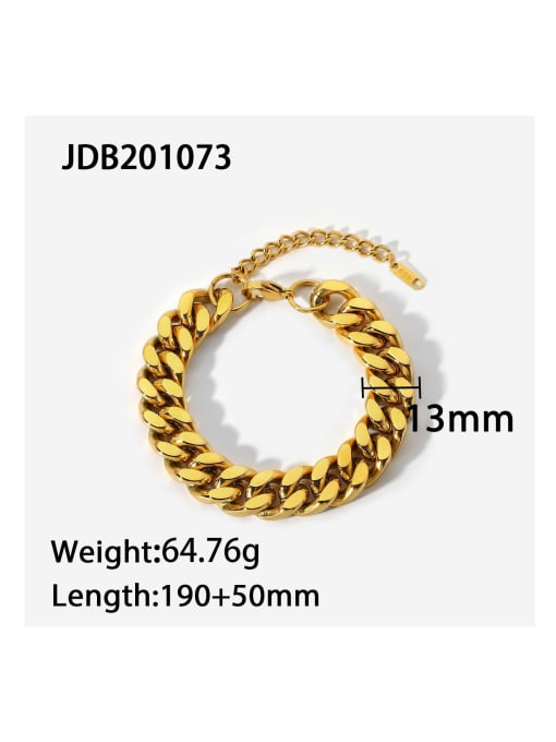 JDB201073 15 Stainless steel Geometric Trend Link Bracelet