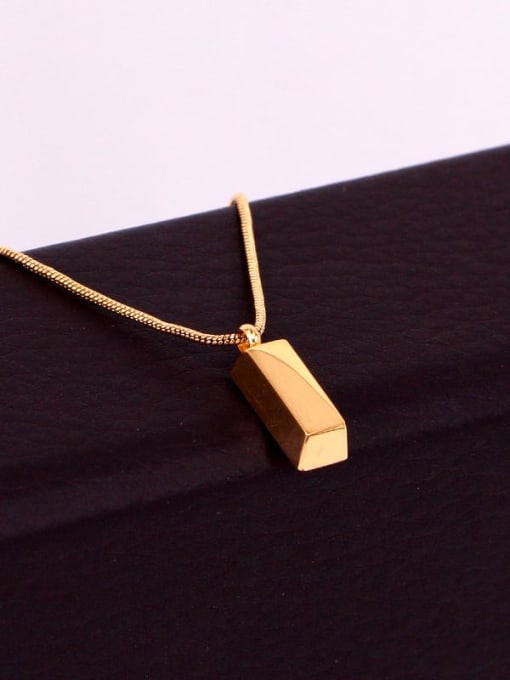 K.Love Titanium rectangle  Minimalist Necklace 3