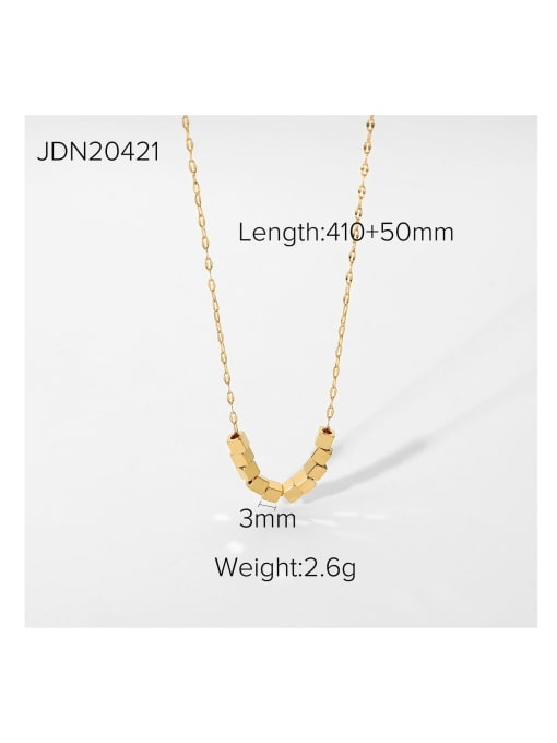 J&D Stainless steel Square Trend Necklace 4