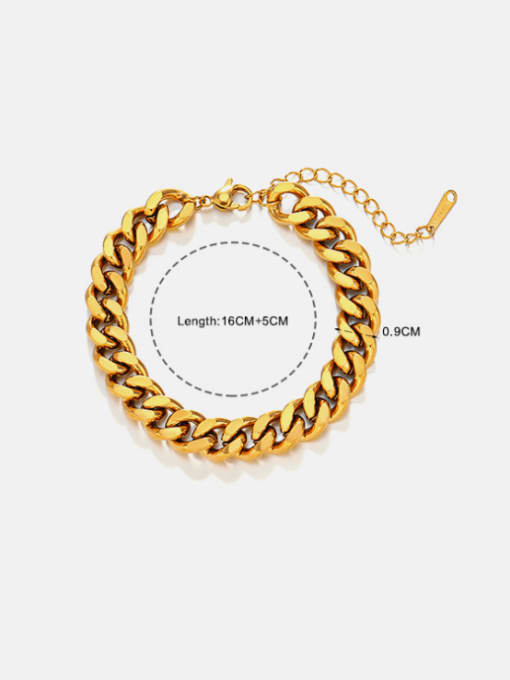 J$L  Steel Jewelry Stainless steel Geometric Hip Hop Link Bracelet 2
