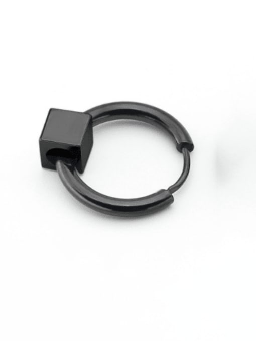 BELII Titanium Steel Geometric Minimalist Single Earring(only one) 4