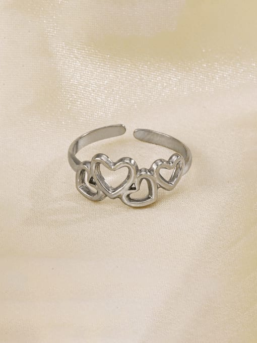 J$L  Steel Jewelry Stainless steel Heart Vintage Band Ring 2