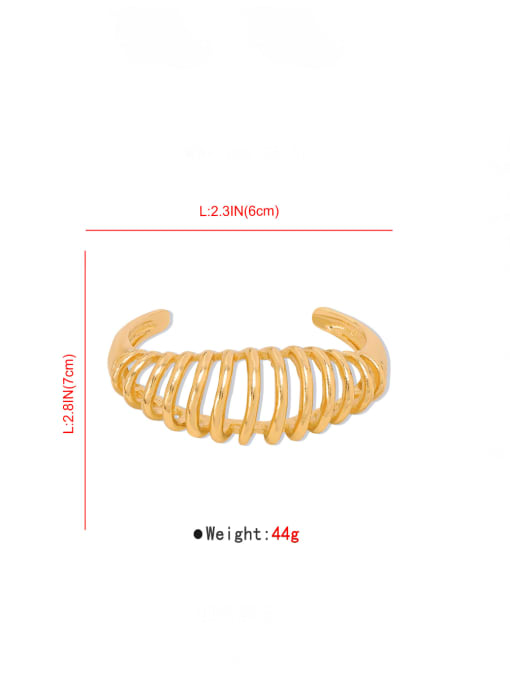 gold Bracelet Alloy Hollow  Geometric Hip Hop Stud Earring