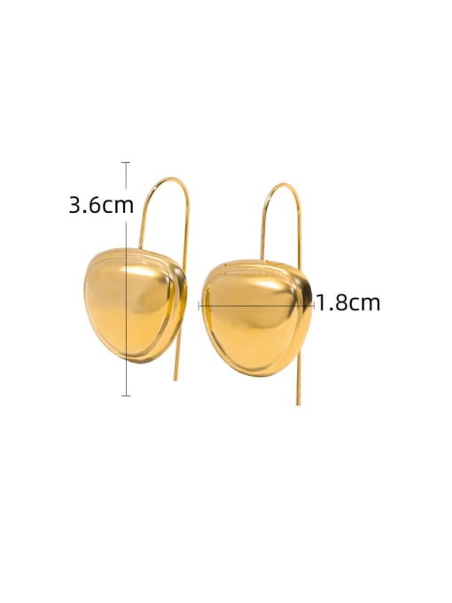 YAYACH Titanium Steel Water Drop Minimalist Hook Earring 1
