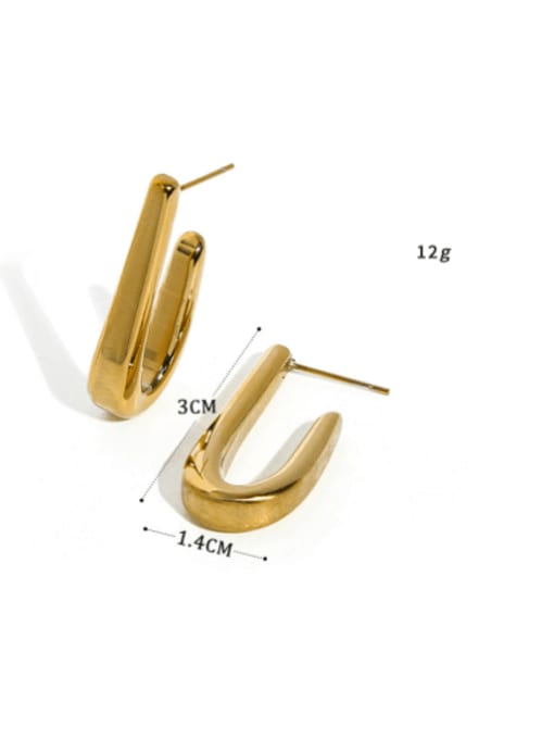 YAYACH Stainless steel Geometric Minimalist Stud Earring 3