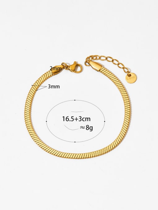 Clioro Stainless steel  Hip Hop Snake Bone Chain Bracelet and Necklace Set 2