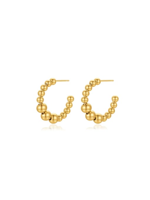C-type earrings Stainless steel Geometric Minimalist Stud Earring