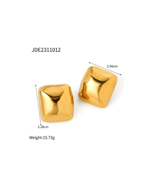 JDE2311012 Stainless steel Geometric Minimalist Stud Earring