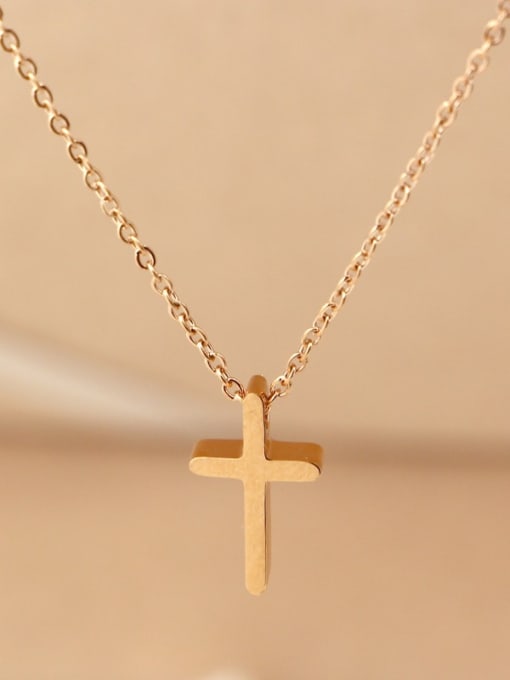 K.Love Titanium Cross Minimalist Necklace 1