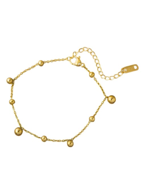 Bracelet Gold Titanium Steel Dainty Tassel Bracelet and Necklace Set