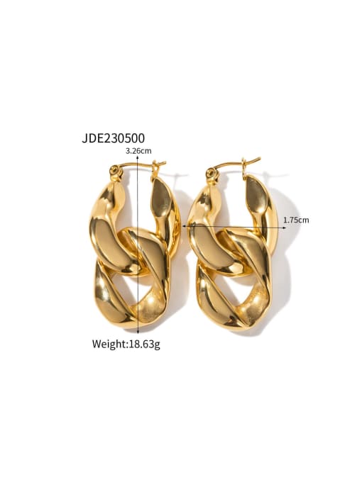 JDE230500 Stainless steel Geometric Trend Stud Earring