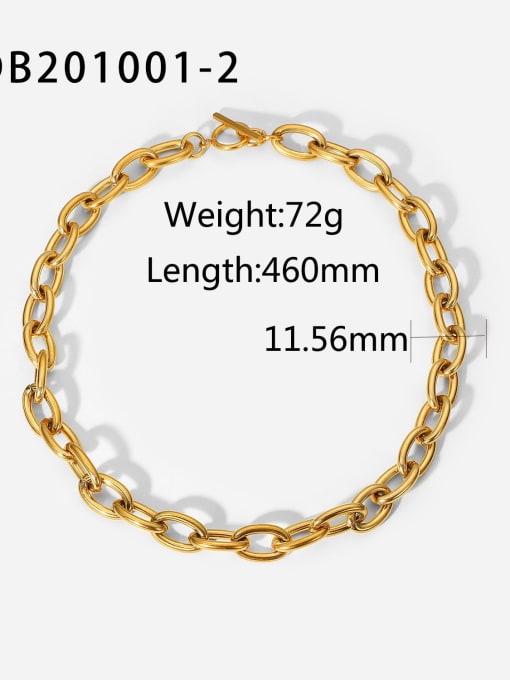 JDB201001 2 Stainless steel Geometric Hip Hop Link Bracelet