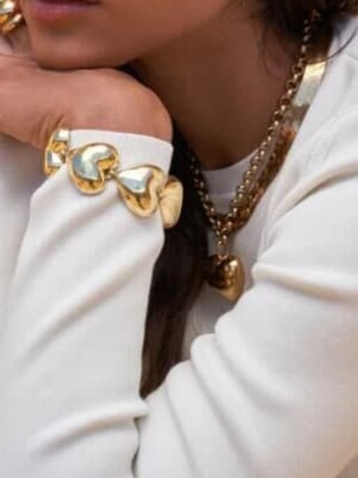 MeiDi-Jewelry Alloy Heart Trend Bracelet 1