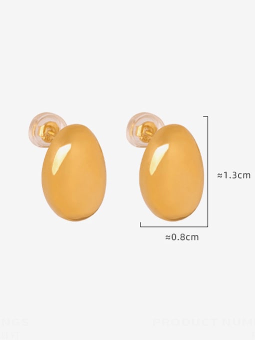MAKA Titanium Steel Geometric Minimalist Stud Earring 3