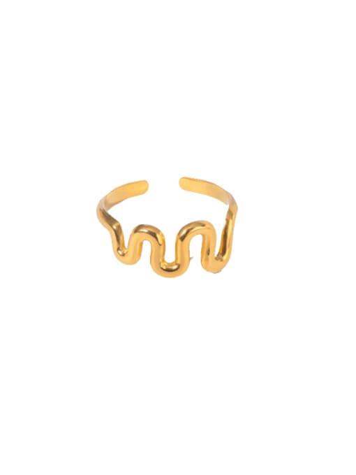 JDRW2404006 Stainless steel Irregular Minimalist Band Ring