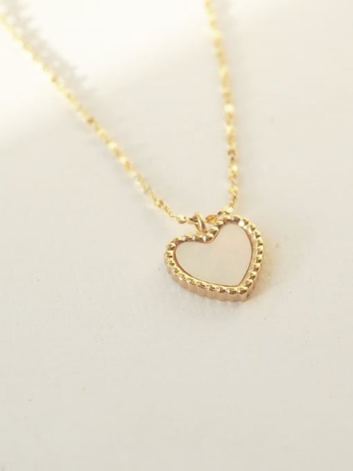 YAYACH Stainless steel Shell Heart Vintage Necklace 1