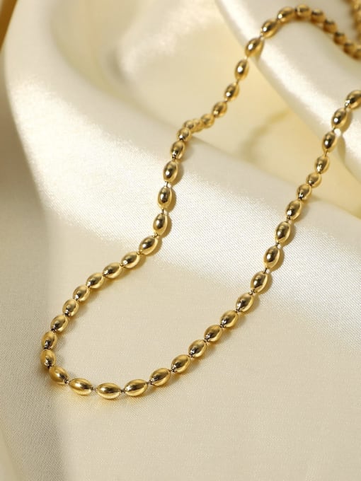 J&D Stainless steel Bead Irregular Minimalist Necklace 1