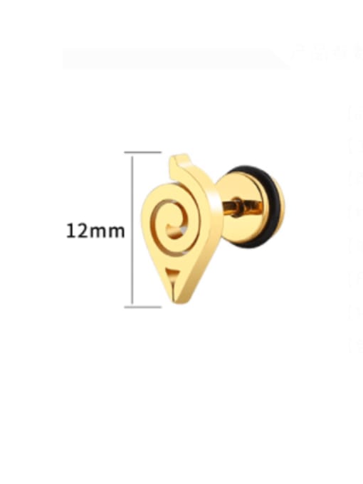 BELII Titanium Steel Geometric Minimalist Stud Earring 4