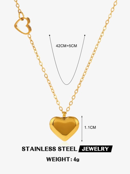 Style 5 Stainless steel Shell Heart Minimalist Necklace