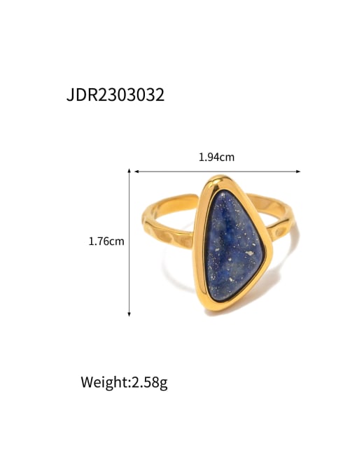 J&D Stainless steel Triangle Trend Band Ring 2